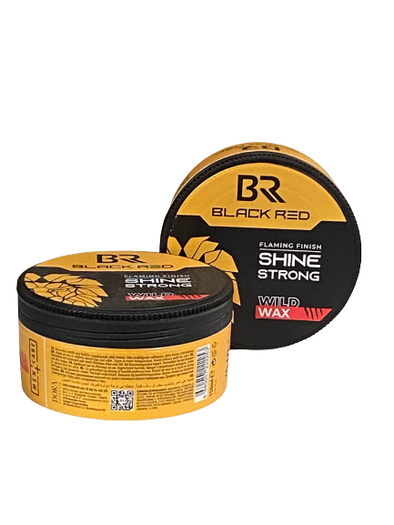 Black and Red Flaming Finish Shine Strong Wild Wax 150 ml