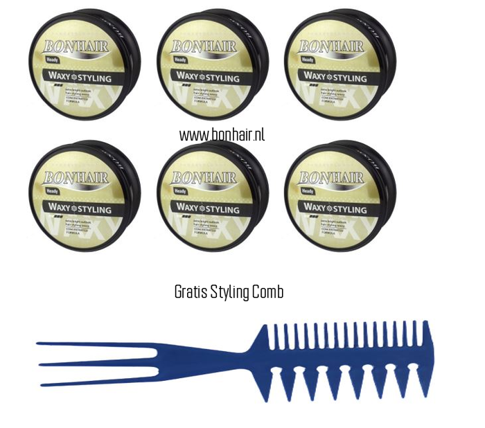 Bonhair Heady Wax Styling Wax 6 stuks