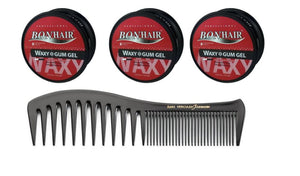 Bonhair Waxy Gum Gel 3 Stuks + Gratis Styling Kam