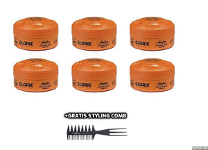 Glorie Amber Styling Wax Strong Hold 6 Stuks