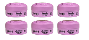 Glorie Sapphire Styling Wax Strong Hold III 6 stuks