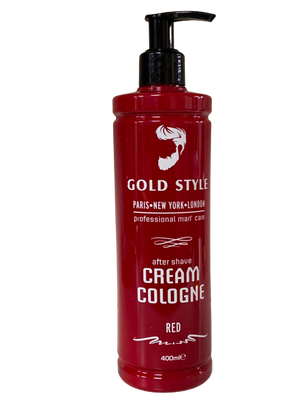 Gold Style After Shave Cream Cologne Red 400 ml - Hairwaxshop