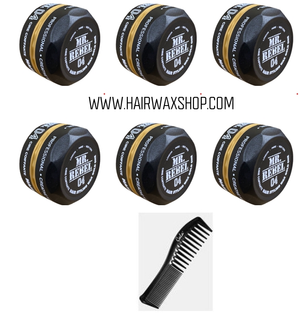 Mr Rebel 04 Hair Styling Wax Gold 6 STUKS